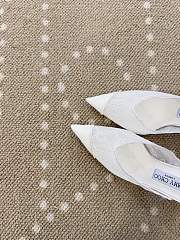 Fortok Jimmy Choo White Lace-trimmed Pointed-toe Mules 10cm - 2