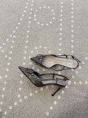 Fortok Valentino Patent Leather Slingback Pumps Olive Brown 8cm - 2