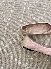 Fortok Valentino Garavani Nappa Quilted Bow Ballerina Flats Beige Pink - 3