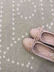 Fortok Valentino Garavani Nappa Quilted Bow Ballerina Flats Beige Pink - 2