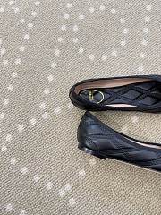 Fortok Valentino Garavani Nappa Quilted Bow Ballerina Flats Black - 4