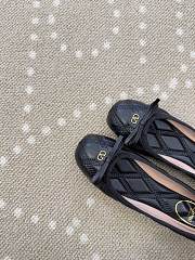 Fortok Valentino Garavani Nappa Quilted Bow Ballerina Flats Black - 2