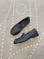 Fortok Bottega Veneta Silenzio Intrecciato Leather Loafers Fondant - 6