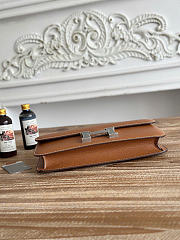 Fortok Hermes Constance Elan Epsom Leather Brown/Silver 24cm - 3