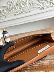 Fortok Hermes Constance Elan Epsom Leather Brown/Silver 24cm - 5