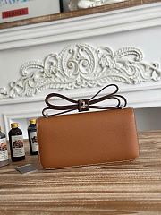 Fortok Hermes Constance Elan Epsom Leather Brown/Silver 24cm - 6