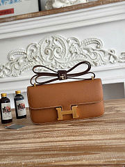 Fortok Hermes Constance Elan Epsom Leather Brown/Gold 24cm - 1
