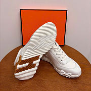 Fortok Hermès Bouncing Sneakers Unisex White  - 4