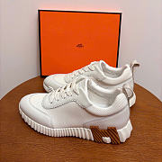 Fortok Hermès Bouncing Sneakers Unisex White  - 2