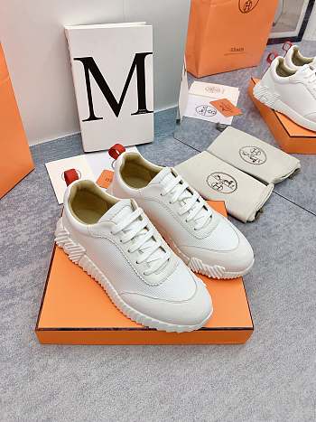 Fortok Hermès Bouncing Sneakers Unisex White 02