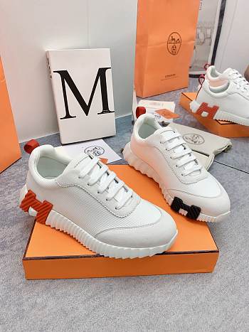 Fortok Hermès Bouncing Sneakers Unisex White 04