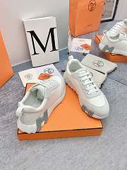 Fortok Hermès Bouncing Sneakers Unisex White 05 - 3