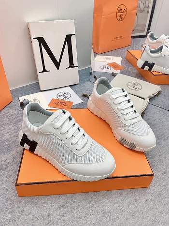 Fortok Hermès Bouncing Sneakers Unisex White 07