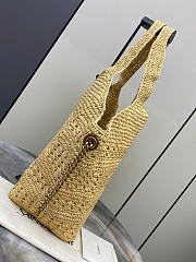 Fortok Saint Laurent Icare Tote Bag Raffia 37–55 x 43 x 5 cm - 6