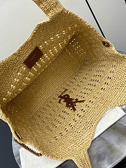 Fortok Saint Laurent Icare Tote Bag Raffia 37–55 x 43 x 5 cm - 5