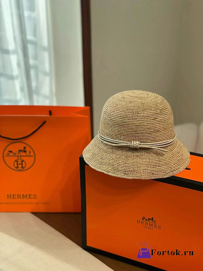 Fortok Hermes Woven Straw Hat - 1