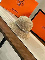 Fortok Hermes Woven Straw Hat - 5