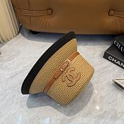 Fortok Celine Woven Cloche Hat Brown - 6
