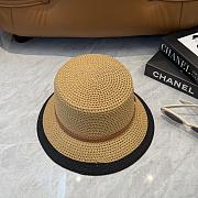 Fortok Celine Woven Cloche Hat Brown - 3