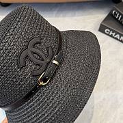 Fortok Celine Woven Cloche Hat Black - 6