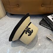 Fortok Celine Woven Cloche Hat Beige - 6