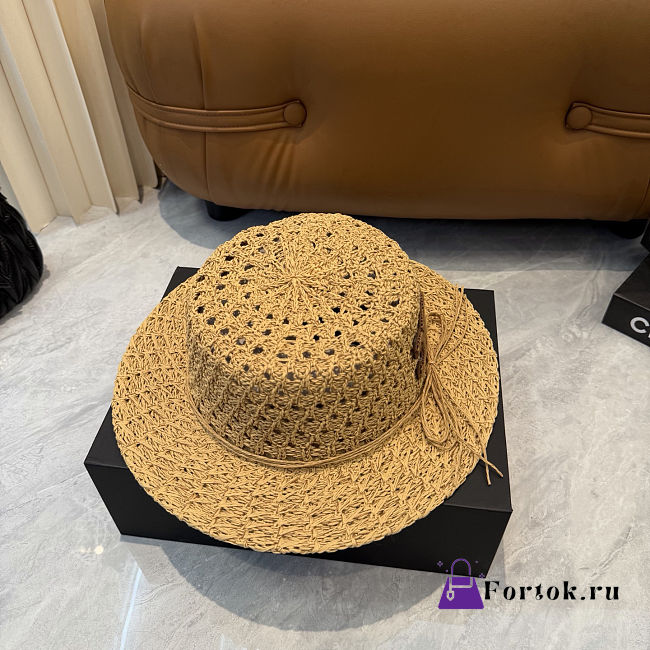 Fortok Celine Straw Sun Hat Ribbon - 1