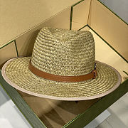 Fortok Gucci Straw Fedora-style Sun Hat - 5