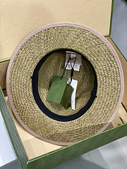 Fortok Gucci Straw Fedora-style Sun Hat - 2
