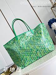 Fortok Goyard Saint Louis GM Tote Bag Meadow Green 40x20x32cm - 1