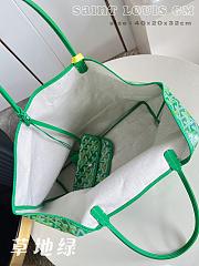 Fortok Goyard Saint Louis GM Tote Bag Meadow Green 40x20x32cm - 6
