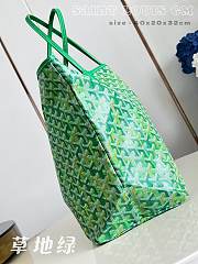 Fortok Goyard Saint Louis GM Tote Bag Meadow Green 40x20x32cm - 5