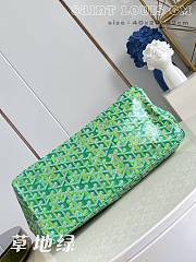 Fortok Goyard Saint Louis GM Tote Bag Meadow Green 40x20x32cm - 3