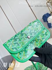 Fortok Goyard Saint Louis GM Tote Bag Meadow Green 40x20x32cm - 2
