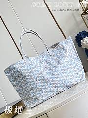 Fortok Goyard Saint Louis GM Tote Bag Polar Blue 40x20x32cm - 1