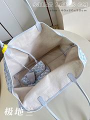 Fortok Goyard Saint Louis GM Tote Bag Polar Blue 40x20x32cm - 5