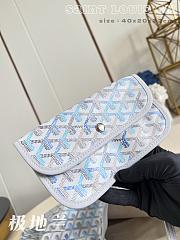 Fortok Goyard Saint Louis GM Tote Bag Polar Blue 40x20x32cm - 3