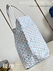 Fortok Goyard Saint Louis GM Tote Bag Polar Blue 40x20x32cm - 2