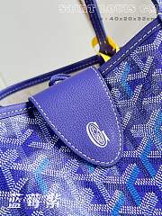 Fortok Goyard Saint Louis GM Tote Bag Blueberry Purple 40x20x32cm  - 6