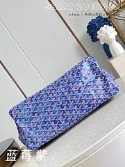 Fortok Goyard Saint Louis GM Tote Bag Blueberry Purple 40x20x32cm  - 4