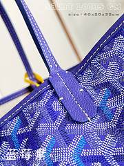Fortok Goyard Saint Louis GM Tote Bag Blueberry Purple 40x20x32cm  - 3