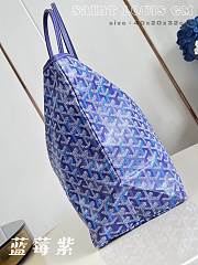 Fortok Goyard Saint Louis GM Tote Bag Blueberry Purple 40x20x32cm  - 2