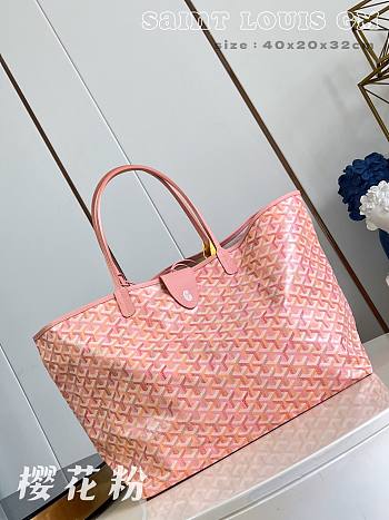 Fortok Goyard Saint Louis GM Tote Bag Sakura pink 40x20x32cm