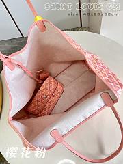 Fortok Goyard Saint Louis GM Tote Bag Sakura pink 40x20x32cm - 6