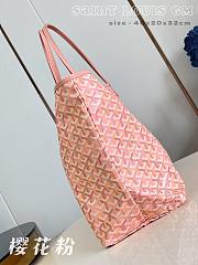 Fortok Goyard Saint Louis GM Tote Bag Sakura pink 40x20x32cm - 5