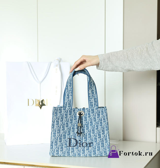 Fortok Dior Dioriviera Spongy Book Tote 25.5×21.5×17cm  - 1