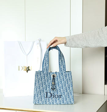 Fortok Dior Dioriviera Spongy Book Tote 25.5×21.5×17cm 