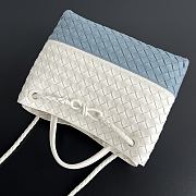 Fortok Bottega Veneta Small Andiamo Bag Two-tone White/Blue 32x25x11cm  - 6