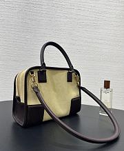 Fortok Loewe Small Amazona 180 Bag Suede and Leather Beige 24✕18.5*10cm - 6