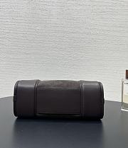 Fortok Loewe Small Amazona 180 Bag Suede and Leather Chocolate Brown 24✕18.5*10cm - 5