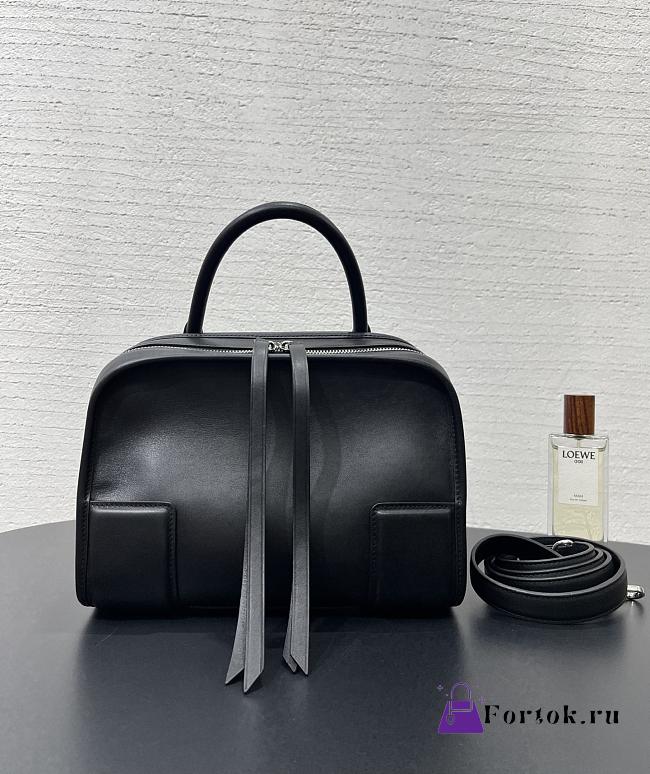 Fortok Loewe Small Amazona 180 Bag Leather Black 24✕18.5*10cm - 1